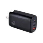 CARGADOR DE PARED ARGOM VOLTA P8 65W GAN 3 DUAL PD TYPE-C USB ARG-AC-0126BK BLACK