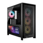 CASE CORSAIR ATX 4000D Pantalla Tactil XENEON 14.5 TEMPERED GLAS MID-TOWER CASE N-PS 4VEN-RGB NEGRO