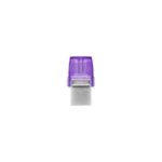 FLASH MEMORY KINGSTON 128GB DATA TRAVELER microDuo 3C TYPE-A - C PURPLE