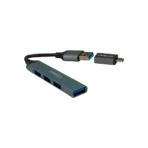 HUB TENGU TREQA USB TYPE-C TO 4 PUERTOS USB3.0 SILVER - Image 2